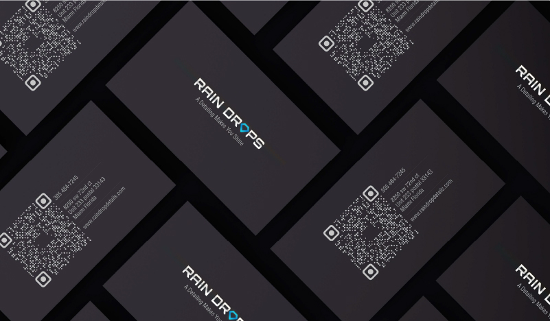 tarjeta presentacion raindrop